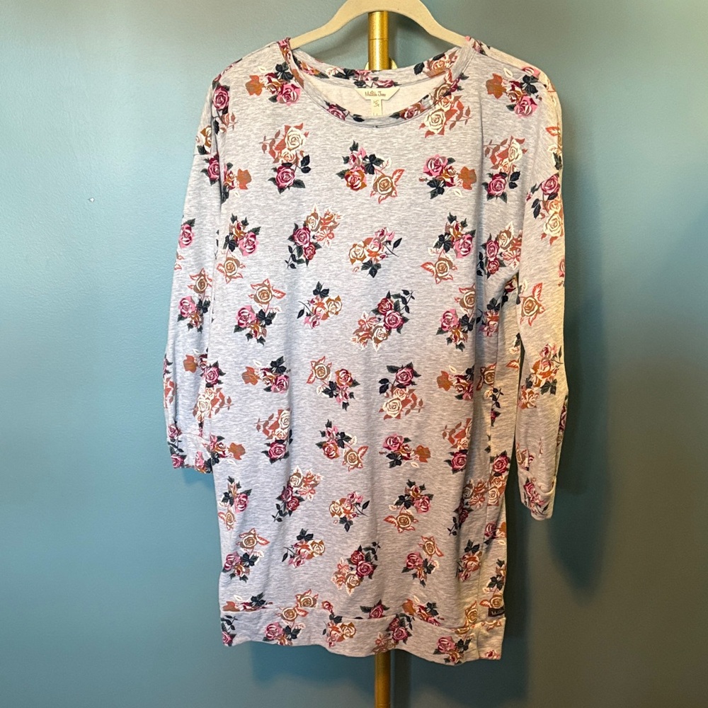 Matilda Jane Floral Print Long Sleeve Sweatshirt Dress